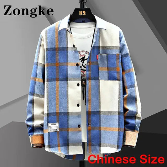 Men's Retro Fashion Cotton-Polyester Leisure Shirt All is equal fashion