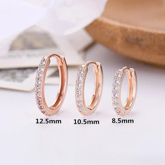 Stylish 925 Silver Earrings with Zirconia and Diamonds All is equal fashion