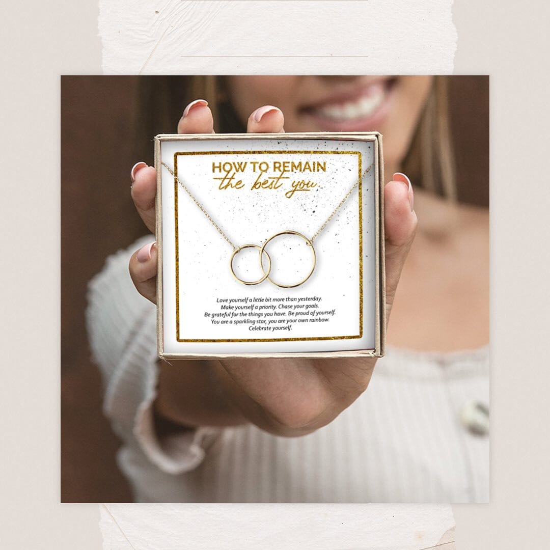 Best You Interlocking Circles Gold Necklace