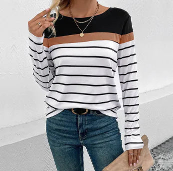 Casual Striped Top All is equal fashion