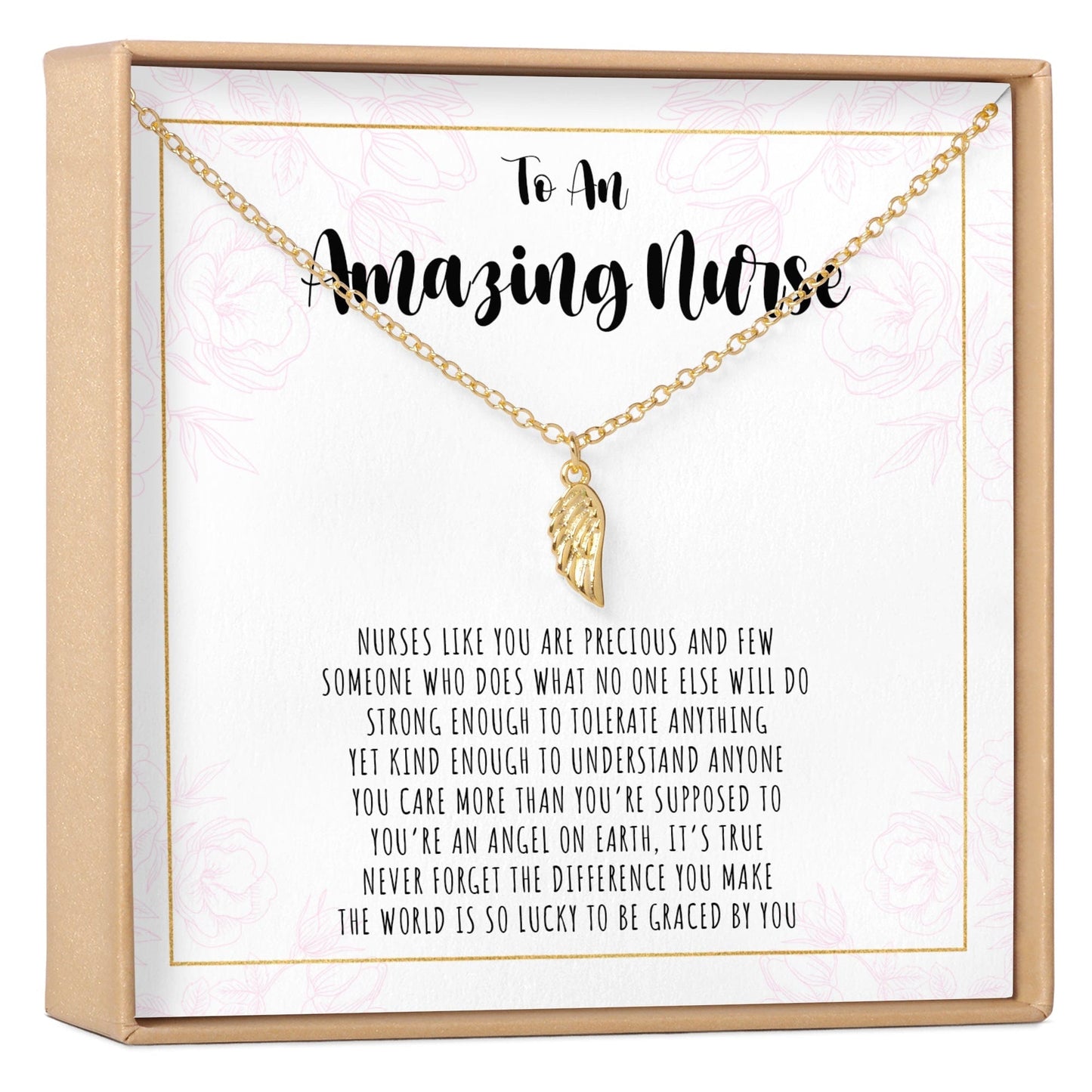 Nurse Wing Pendant Necklace