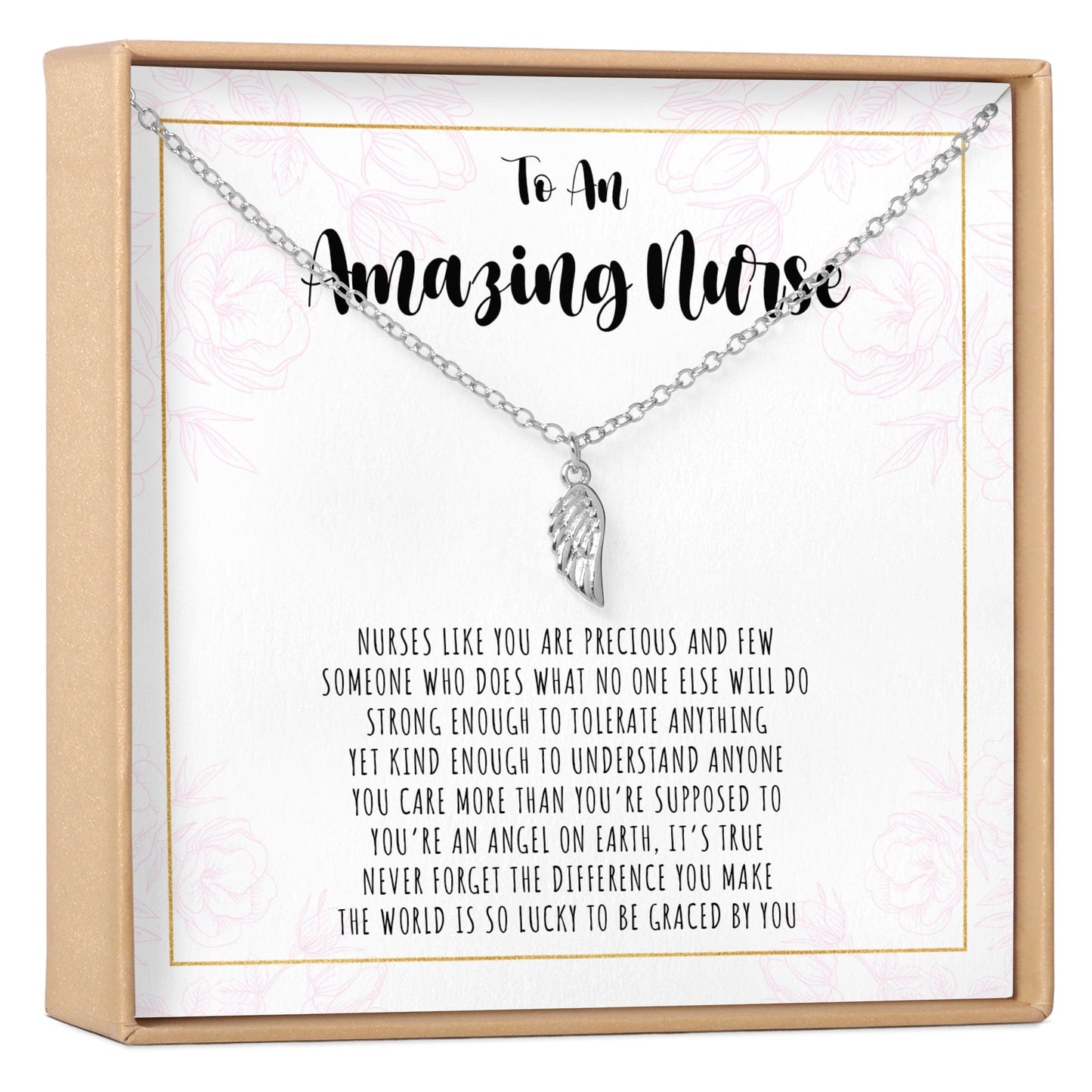 Nurse Wing Pendant Necklace