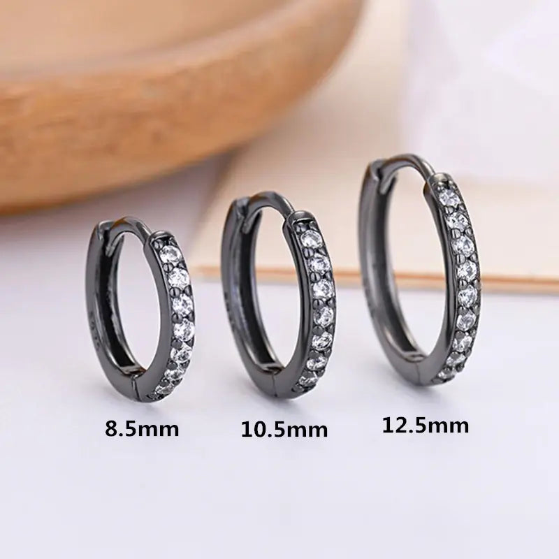 Stylish 925 Silver Earrings with Zirconia and Diamonds All is equal fashion