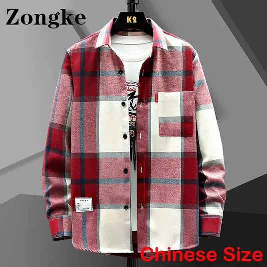 Men's Retro Fashion Cotton-Polyester Leisure Shirt All is equal fashion