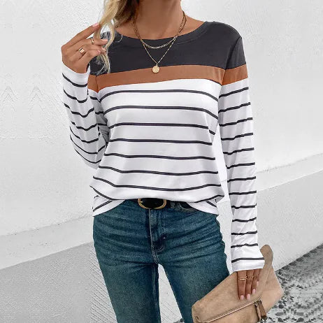Casual Striped Top All is equal fashion