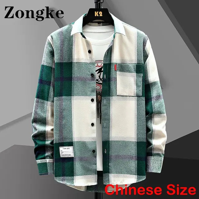Men's Retro Fashion Cotton-Polyester Leisure Shirt All is equal fashion