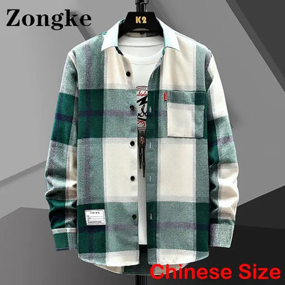 Men's Retro Fashion Cotton-Polyester Leisure Shirt All is equal fashion