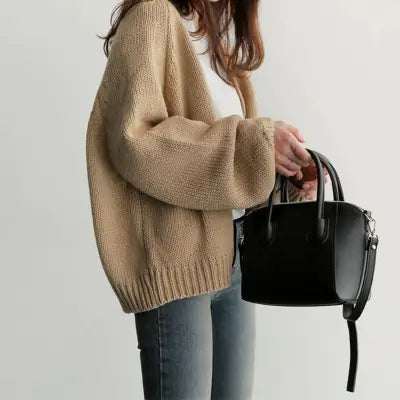 Korean Style Loose Long Sleeve Knit Cardigan All is equal fashion