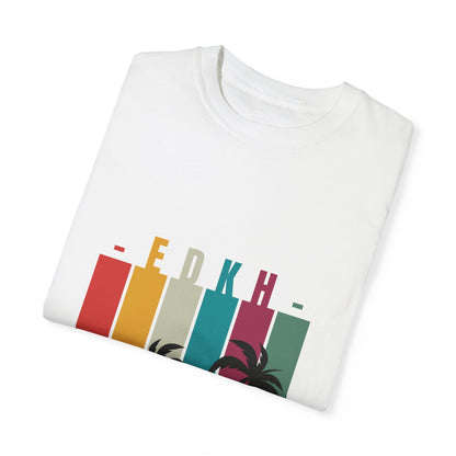 EDK Beach Vibes Unisex Garment-Dyed T-Shirt | Retro Summer Style