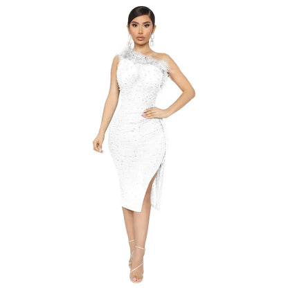 Rhinestone Dress for Women's Nightclub Party All is equal fashion