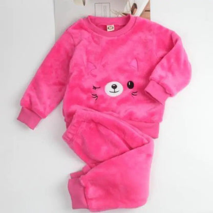 Children's Plush Thick Coral Fleece Home Wear All is equal fashion