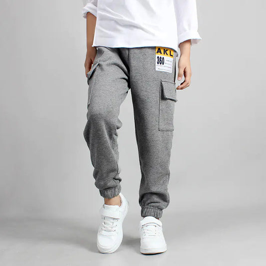Boys' Knit Sports Pants with Print All is equal fashion