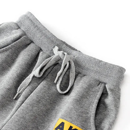 Boys' Knit Sports Pants with Print All is equal fashion