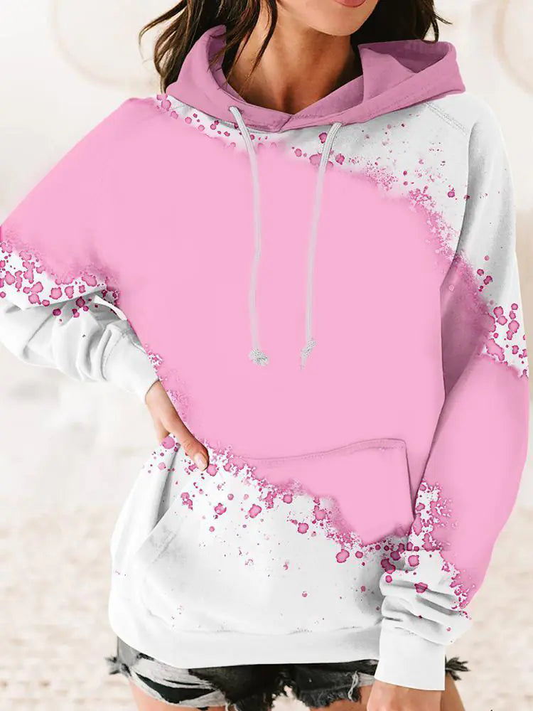 Casual Printed Sports Hoodie for Women All is equal fashion