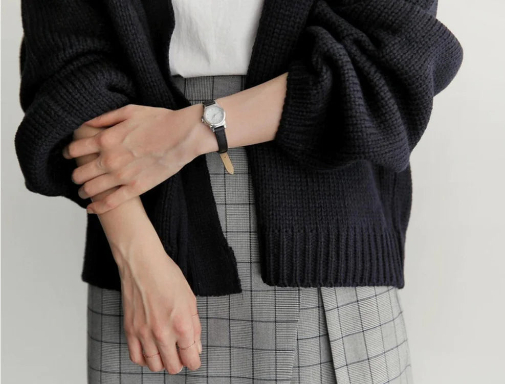 Korean Style Loose Long Sleeve Knit Cardigan All is equal fashion
