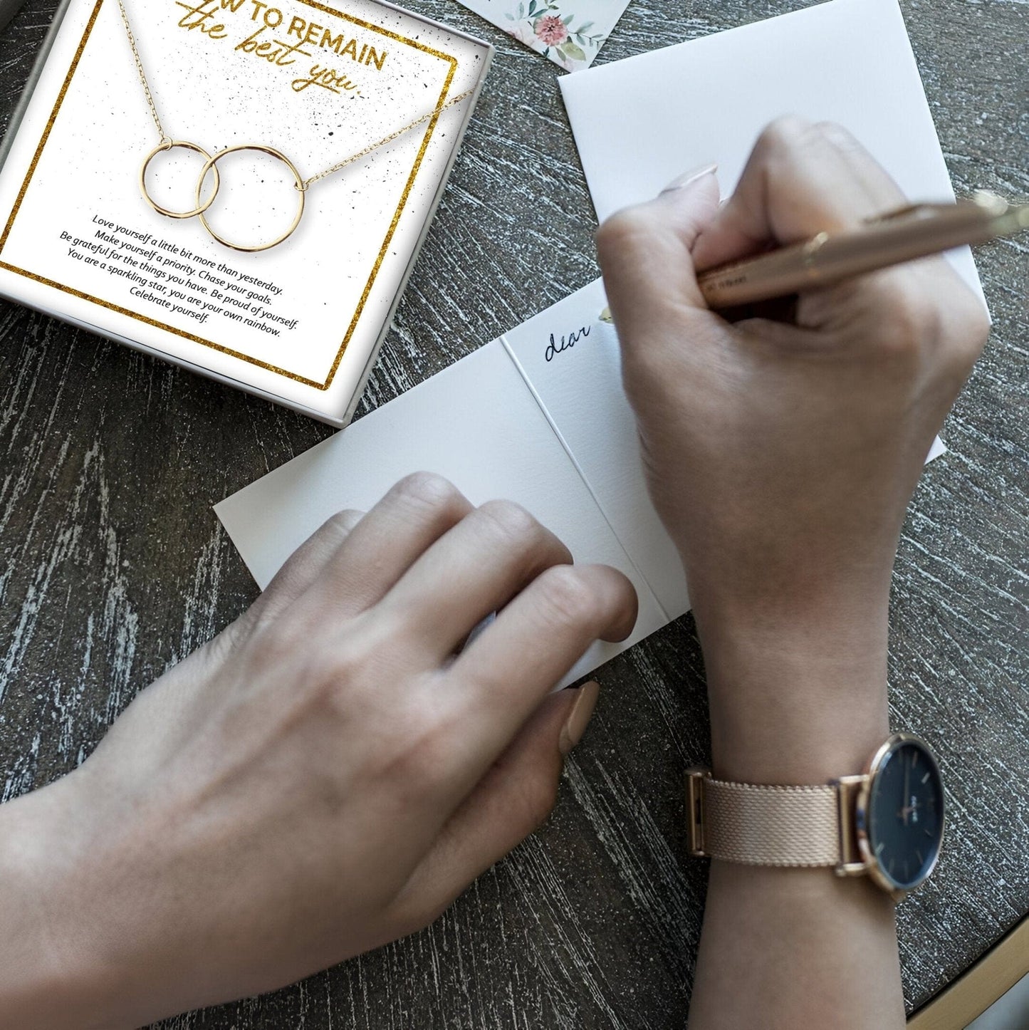 Best You Interlocking Circles Gold Necklace