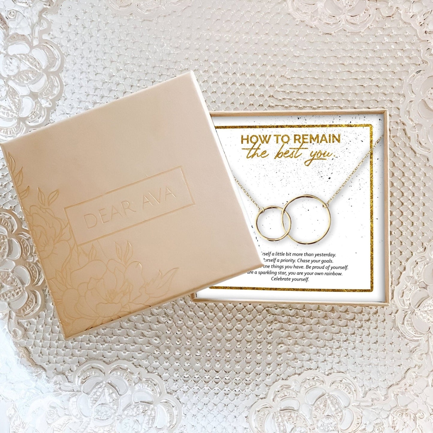 Best You Interlocking Circles Gold Necklace