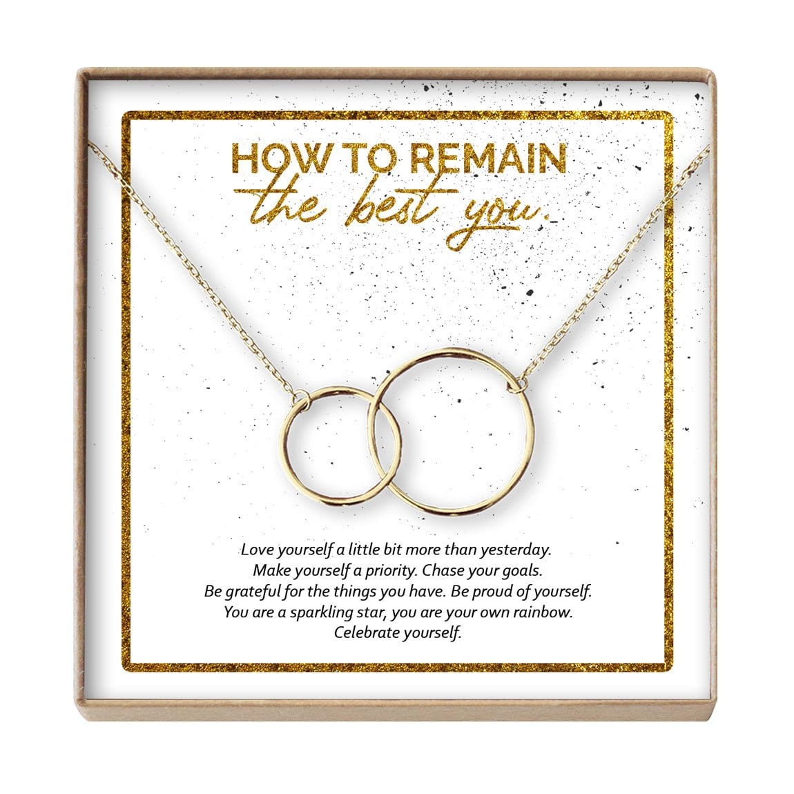 Best You Interlocking Circles Gold Necklace