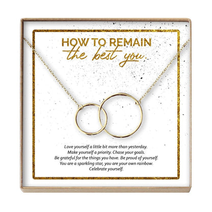 Best You Interlocking Circles Gold Necklace