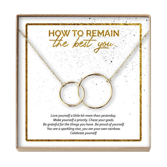 Best You Interlocking Circles Gold Necklace
