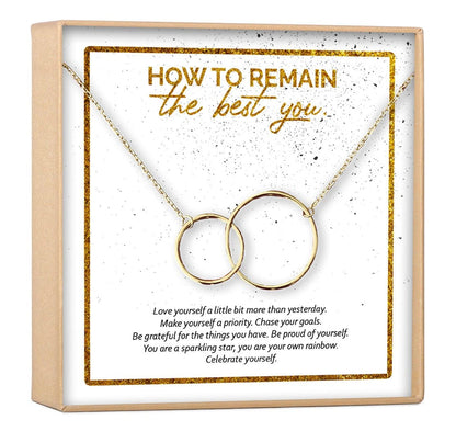 Best You Interlocking Circles Gold Necklace
