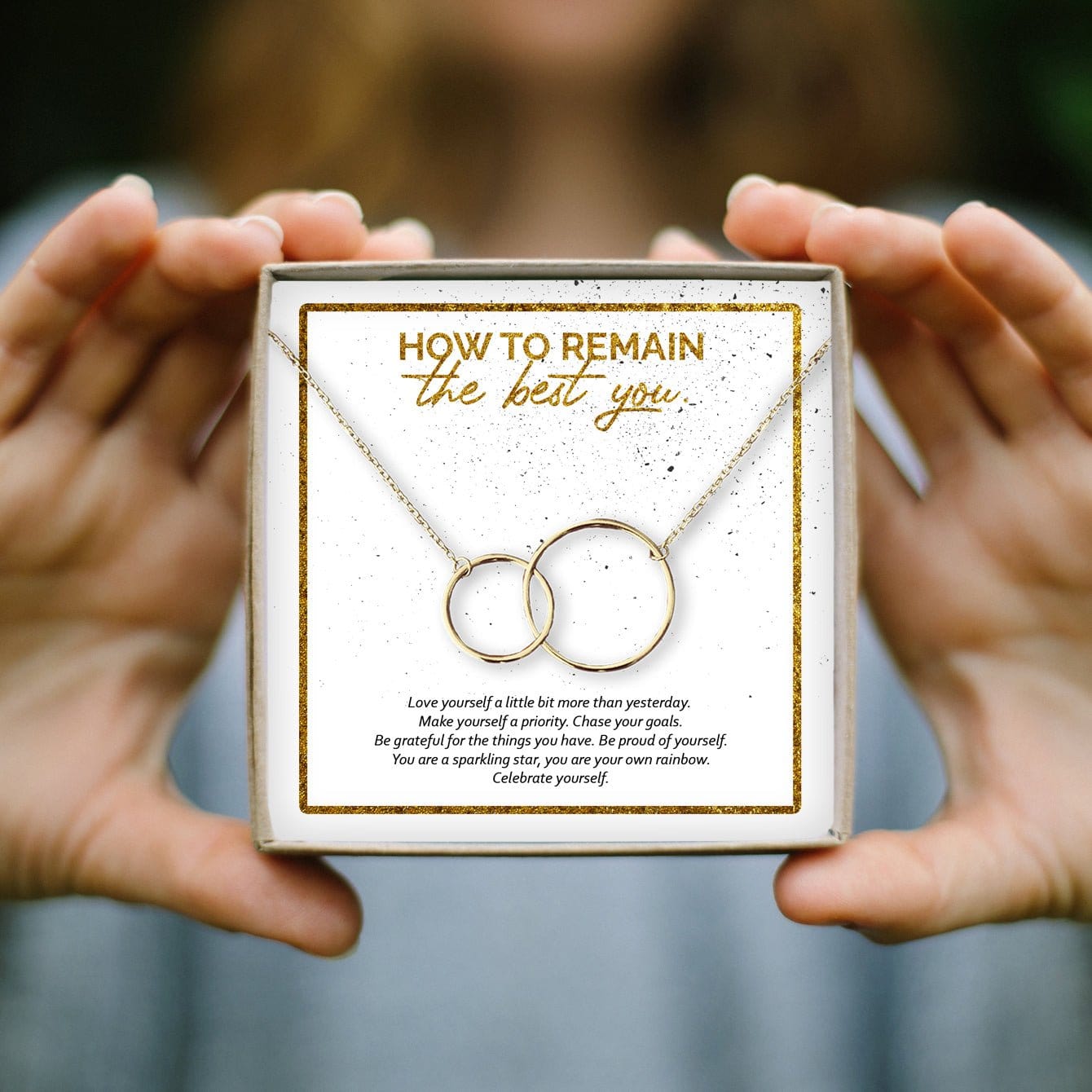 Best You Interlocking Circles Gold Necklace