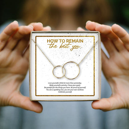 Best You Interlocking Circles Gold Necklace