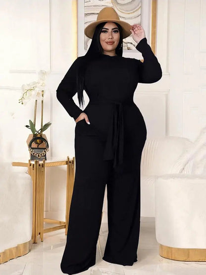 Plus Size Women's Two Piece Solid Knit Set Outfit All is equal fashion
