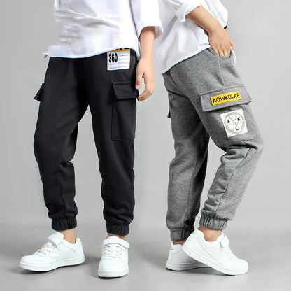 Boys' Knit Sports Pants with Print All is equal fashion