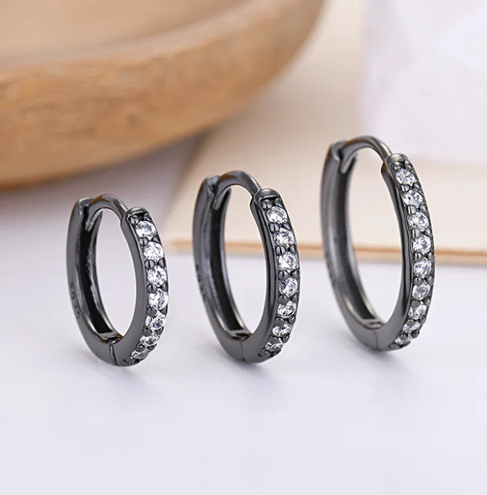 Stylish 925 Silver Earrings with Zirconia and Diamonds All is equal fashion