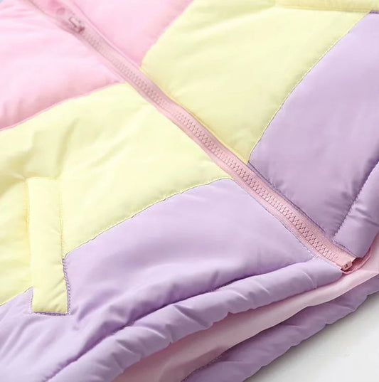 Rainbow Loose Thick Cotton Jacket (Bread Jacket) All is equal fashion