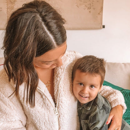 Interlocking Circles Gold Necklace