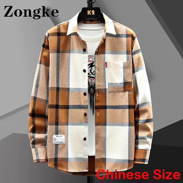 Men's Retro Fashion Cotton-Polyester Leisure Shirt All is equal fashion