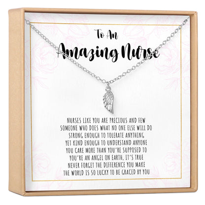 Nurse Wing Pendant Necklace