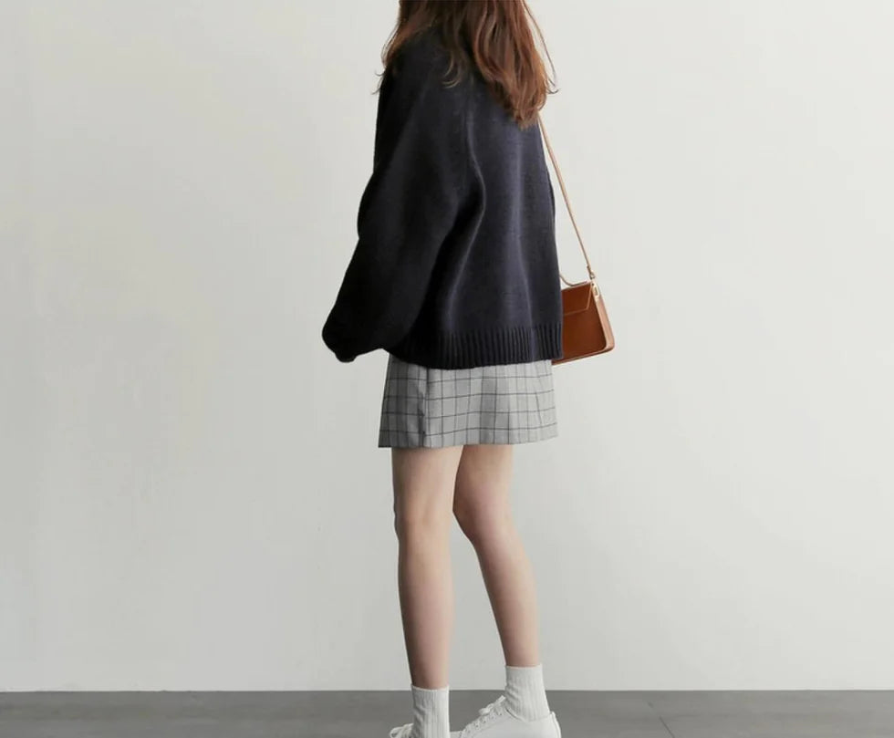 Korean Style Loose Long Sleeve Knit Cardigan All is equal fashion