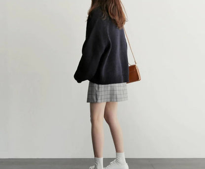 Korean Style Loose Long Sleeve Knit Cardigan All is equal fashion