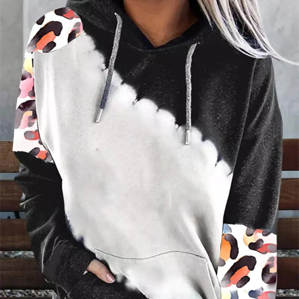 Casual Printed Sports Hoodie for Women All is equal fashion
