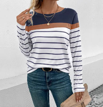 Casual Striped Top All is equal fashion